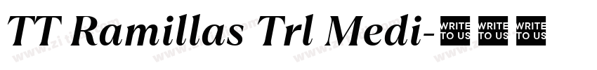 TT Ramillas Trl Medi字体转换